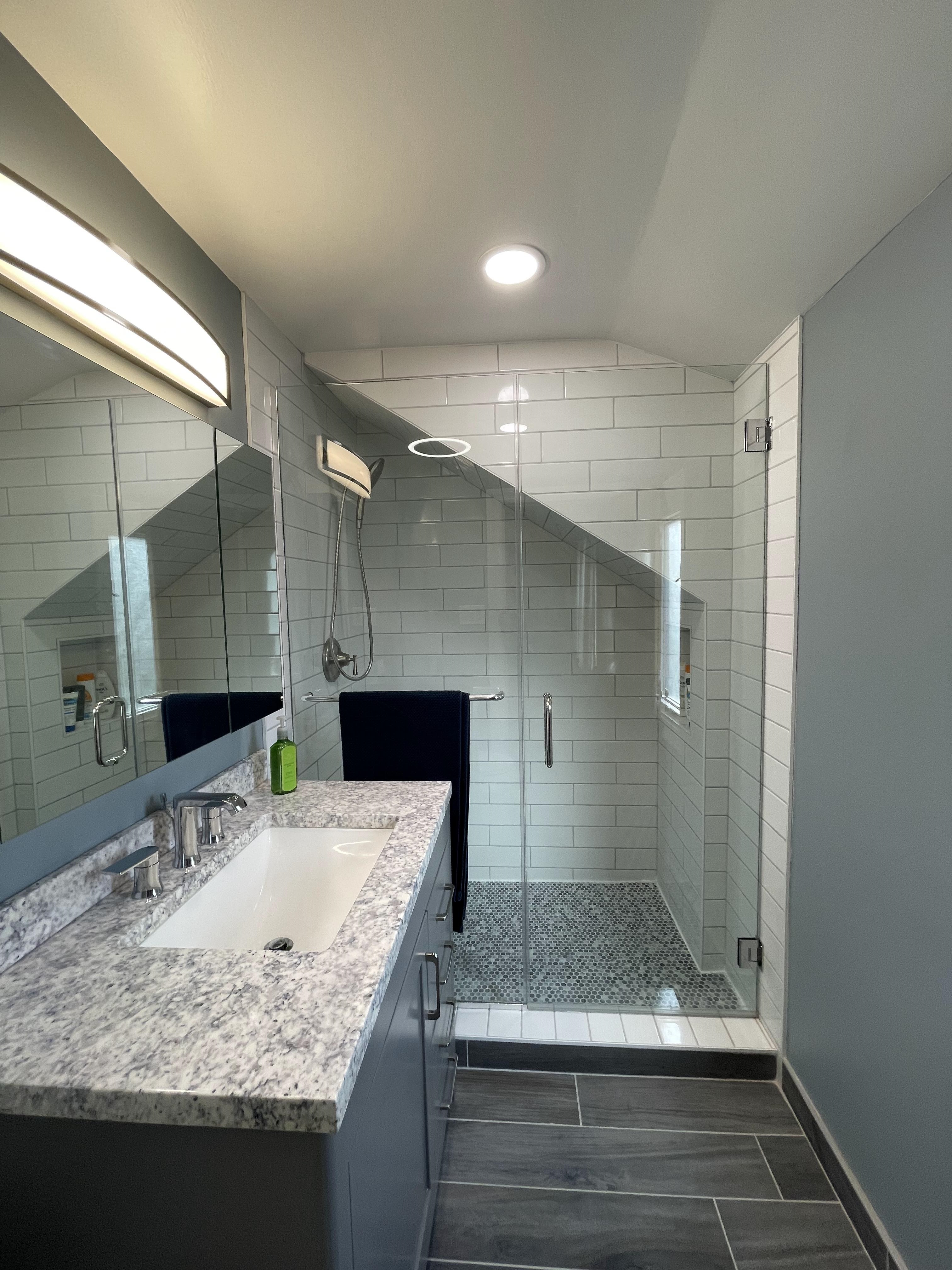 Custom Glass Shower Door Remodeling in Orland Park, IL by AMG Proline