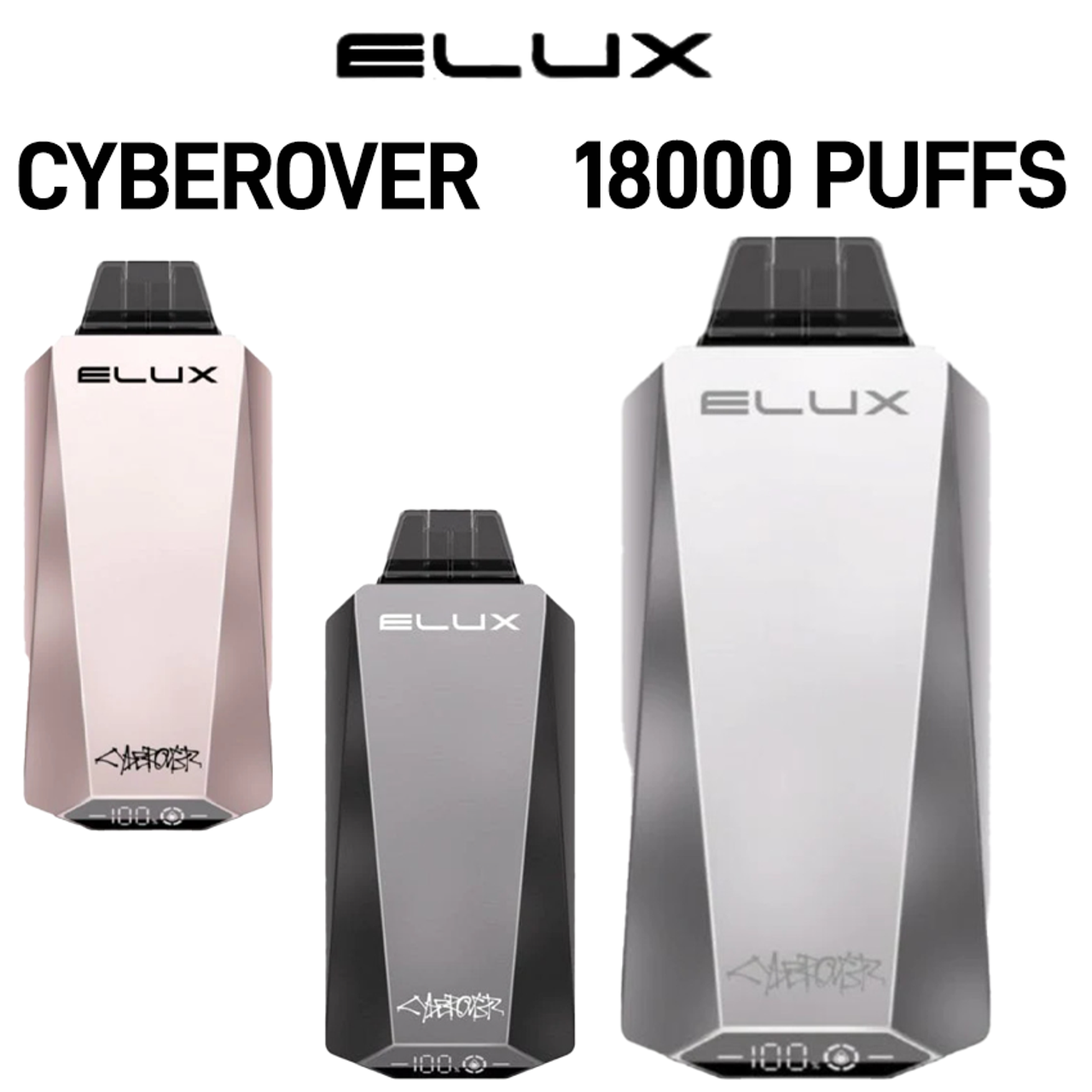 ELUX CYBEROVER 5% NICOTINE 18ML DISPOSABLE VAPE 18,000 PUFFS