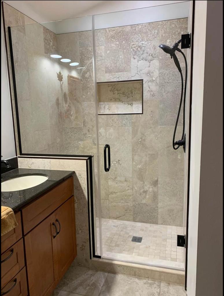 Premium Glass Shower Door Upgrades in Downtown Chicago, IL by AMG Proline