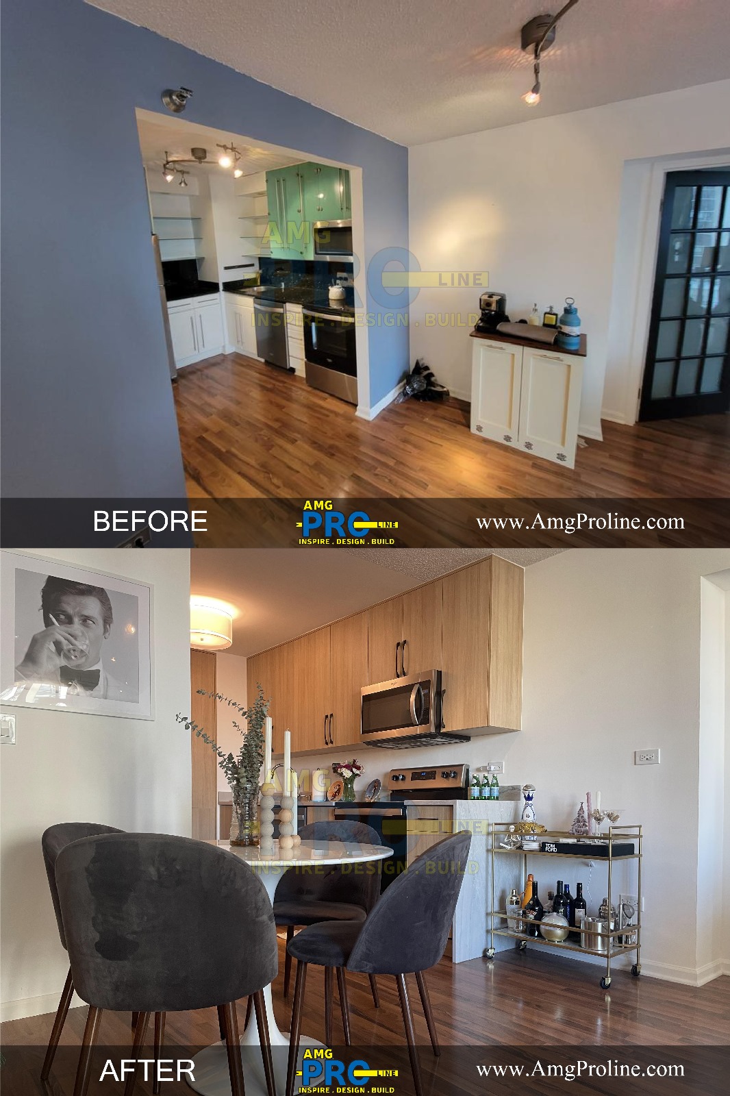 Wrigleyville Kitchen Remodeling by AMG PROLINE