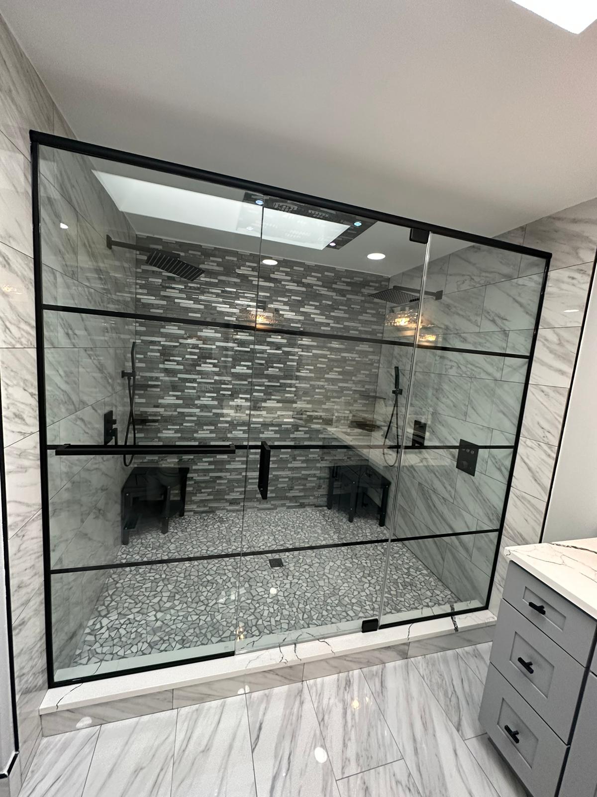 Custom Glass Shower Door Installations in Wicker Park, IL by AMG Proline