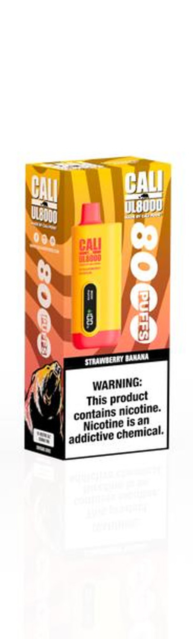 CALI UL8000 5% NIC RECHARGEABLE DISPOSABLE 18ML 8000 PUFFS 