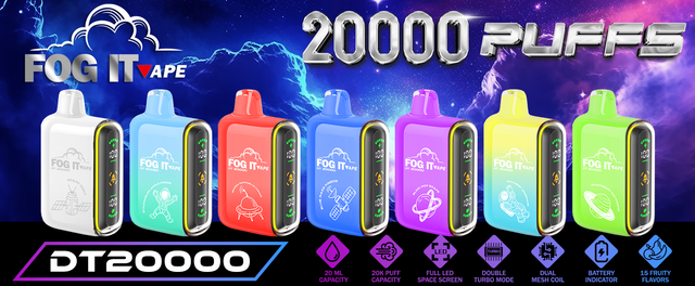 FOG IT DT20000 5% NICOTINE DISPOSABLE VAPE 20,000 PUFFS