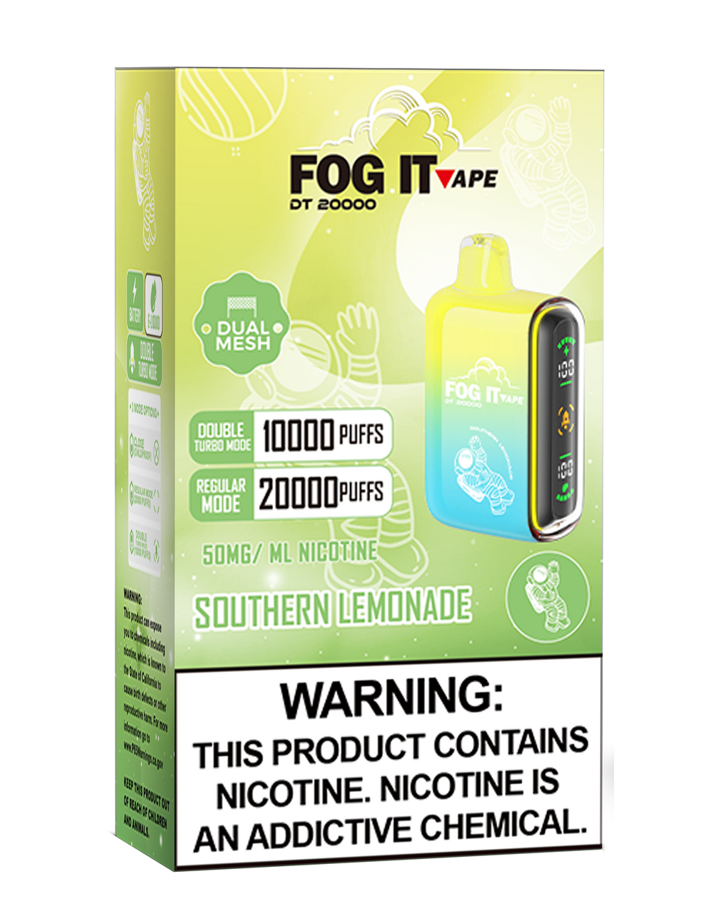 FOG IT DT20000 5% NICOTINE DISPOSABLE VAPE 20,000 PUFFS