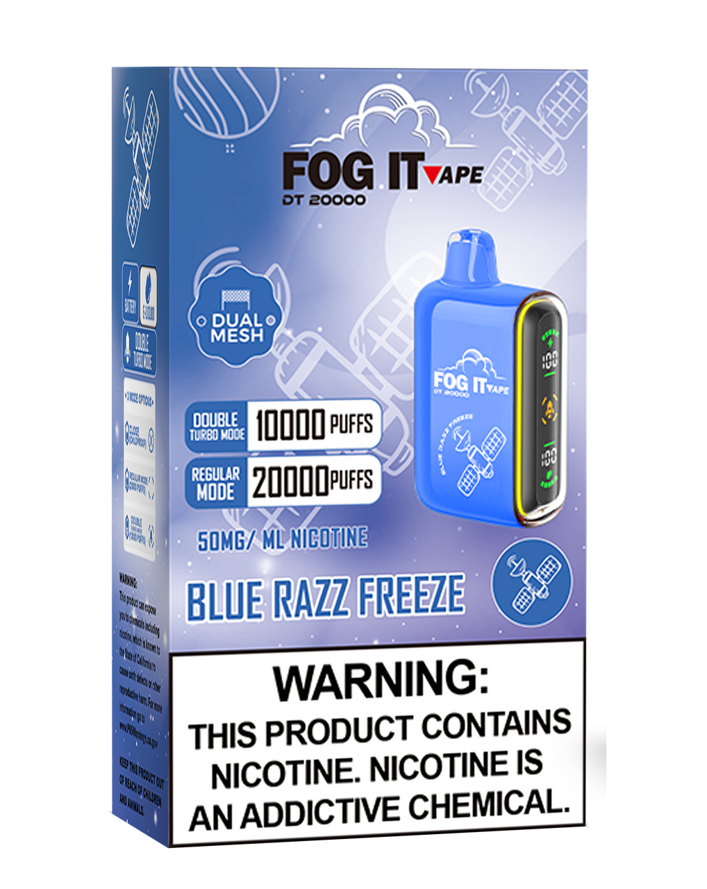 FOG IT DT20000 5% NICOTINE DISPOSABLE VAPE 20,000 PUFFS