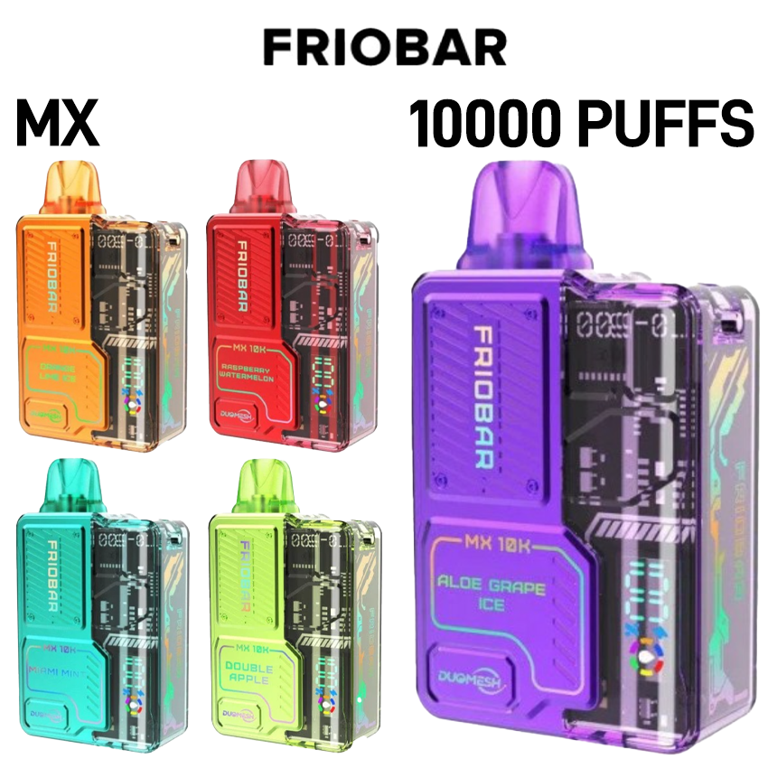 FRIO BAR MX 10000 PUFFS 5% NIC 10ML RECHARGEABLE DISPOSABLE VAPE