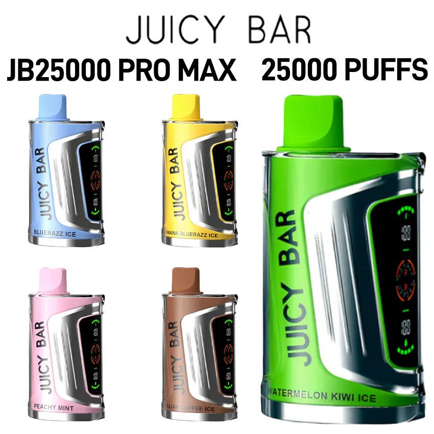 JUICY BAR JB25000 PRO MAX 5% NICOTINE 25,000 PUFFS DISPOSABLE VAPE