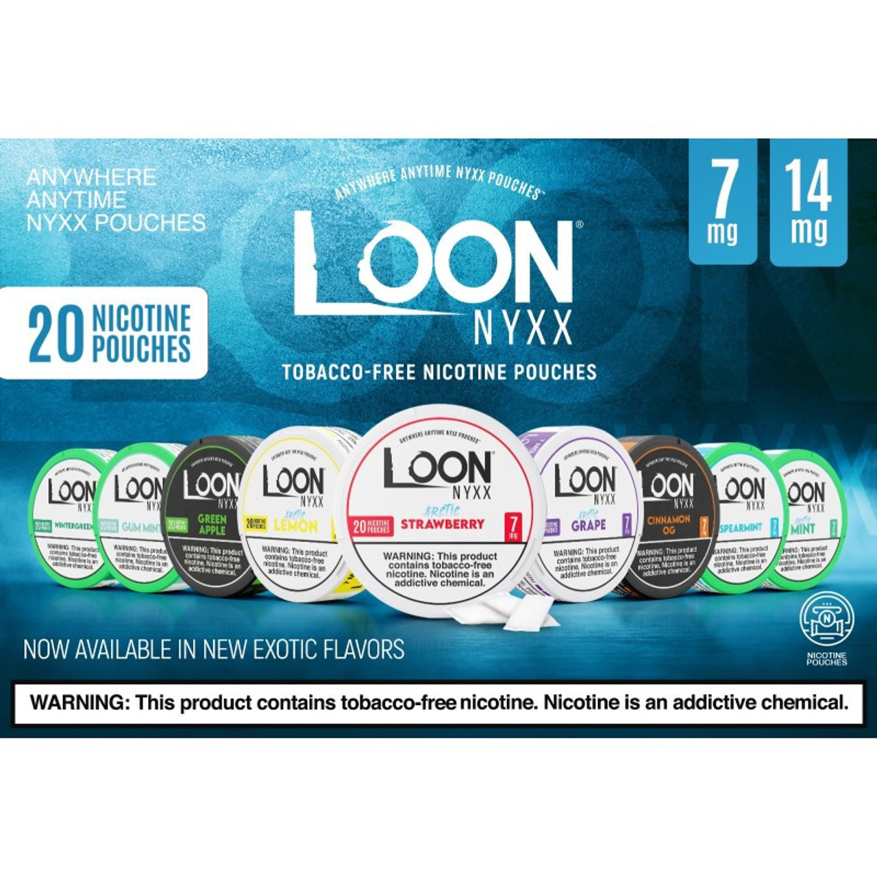  LOON NYXX TOBACCO FREE NICOTINE POUCHES - 20CT