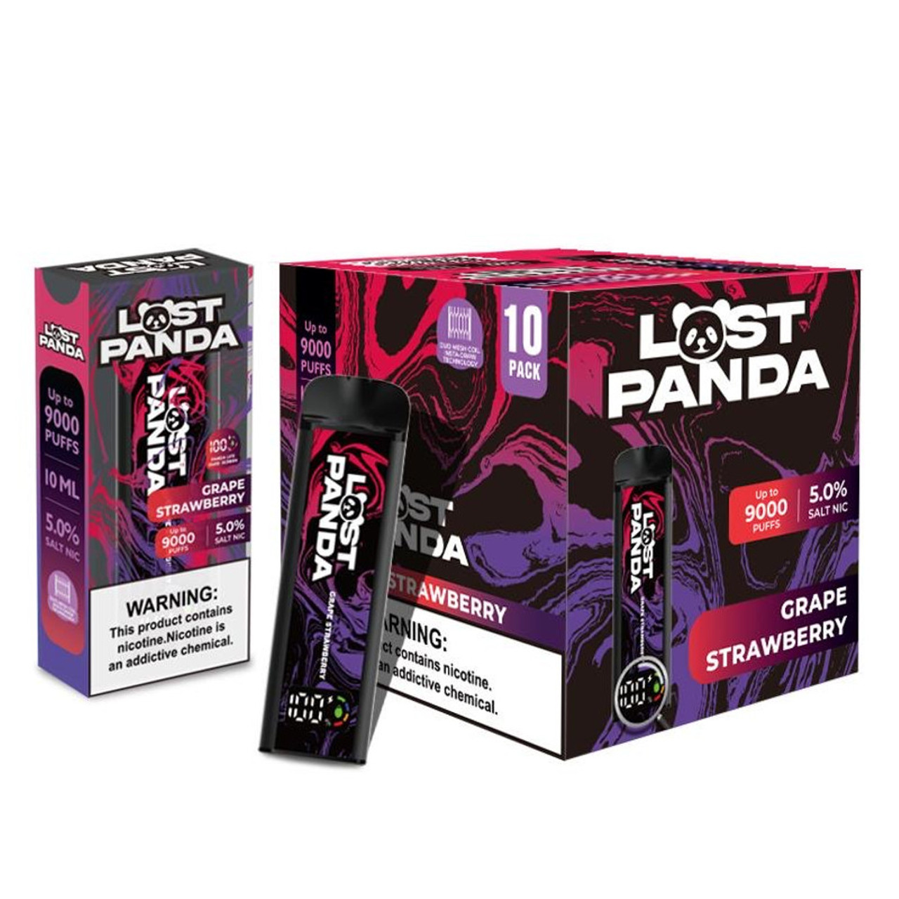 LOST PANDA 5% RECHARGEABLE DISPOSABLE VAPE 9000 PUFFS