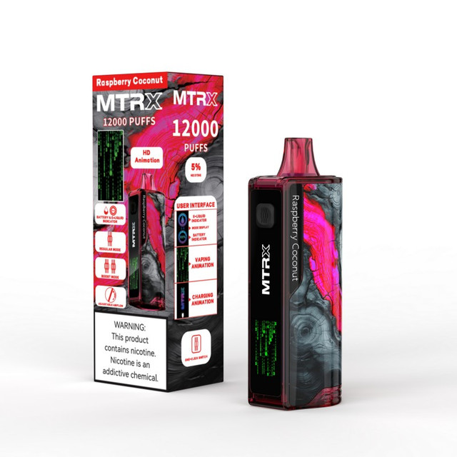  MTRX 12K 5% NICOTINE DISPOSABLE VAPE DEVICE 12000 PUFFS