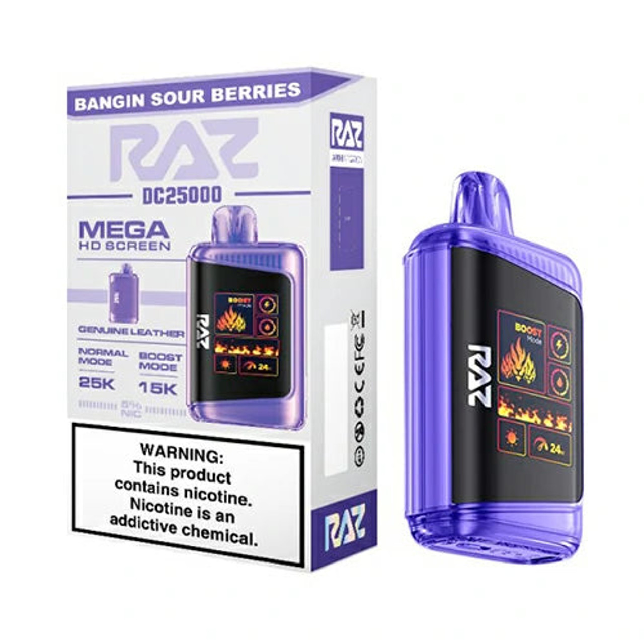 RAZ DC25000 5% NICOTINE DISPOSABLE VAPE 25,000 PUFFS 16ML