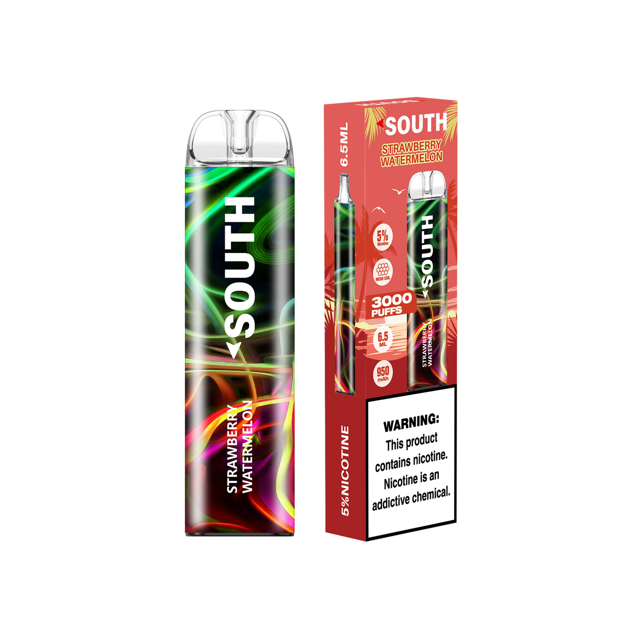 SOUTH PWD BY NORTH 6.5ML 3000 PUFFS 5% NICOTINE DISPOSABLE VAPE