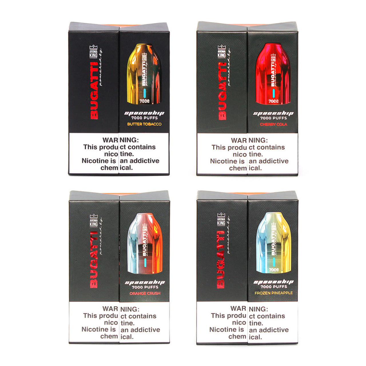 BUGATTI SPACESHIP 5% 7000 PUFFS DISPOSABLE VAPE 15ML