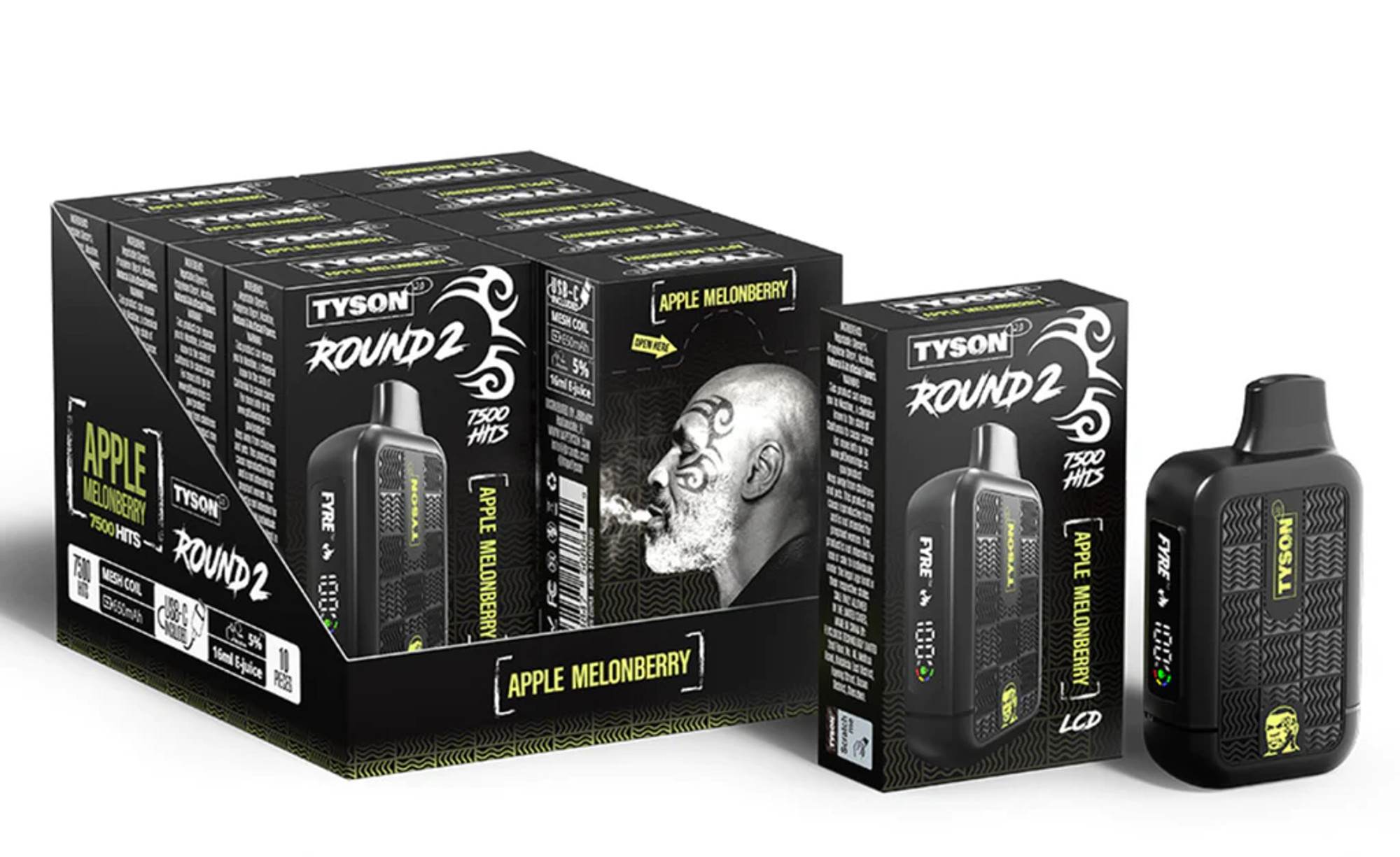 TYSON 2.0 ROUND 2 7500 PUFFS 16ML DISPOSABLE VAPE