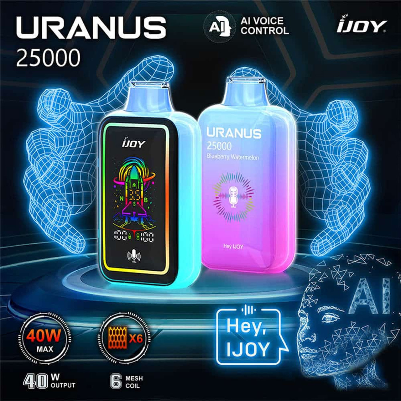 IJOY URANUS 5% NICOTINE 25000 PUFFS 20ML DISPOSABLE VAPE