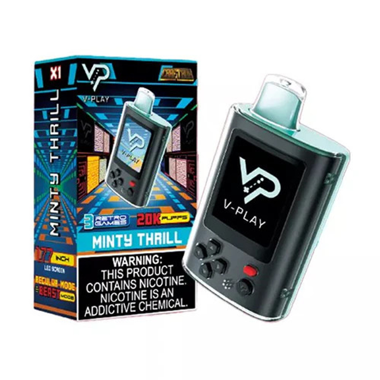 V-PLAY RETRO GAME 20,000 PUFFS DISPOSABLE VAPE