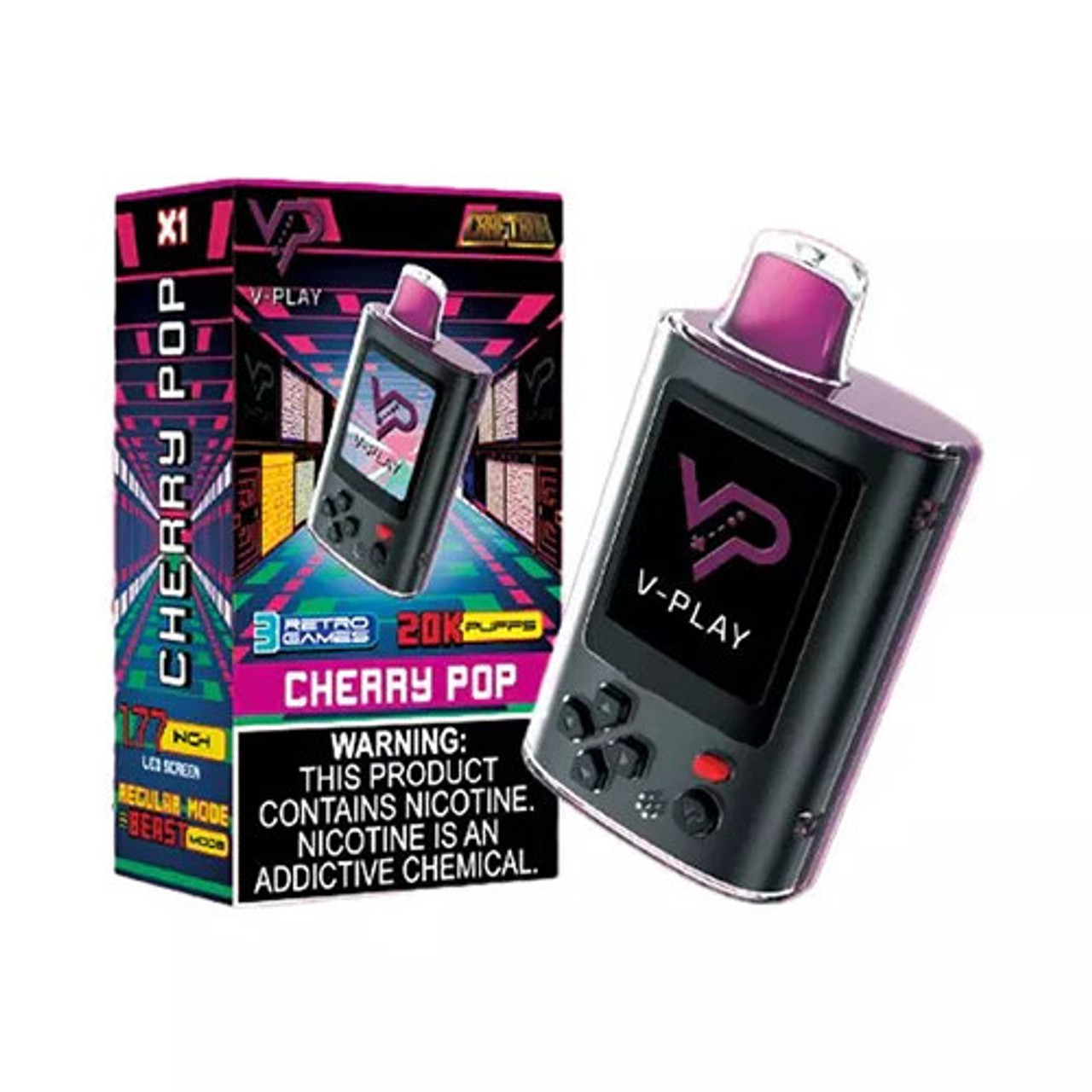 V-PLAY RETRO GAME 20,000 PUFFS DISPOSABLE VAPE